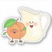 ジョリーキンスの桃とクリーム シール (正面)