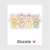 ジョリーキンス猫ちゃん シール (シート)