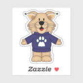 ジョリーキンズブルーボブキャット シール (シート)