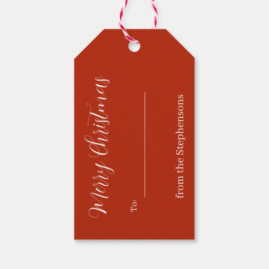 ジョリーサンタフェイス クリスマスギフトタグ ギフトタグ (裏面)