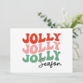 ジョリージョリージョリーシーズン レトロホリデータイポグラフィ カード (スタンド正面)