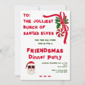ジョリーストバンチクリスマスバケーションフレンドマスパーティー 招待状 (正面)