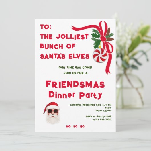 ジョリーストバンチクリスマスバケーションフレンドマスパーティー 招待状 (スタンド正面)