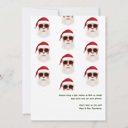 ジョリーストバンチクリスマスバケーションフレンドマスパーティー 招待状 (裏面)