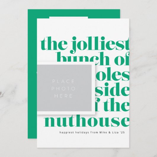 ジョリーストバンチトラディションとトリオバックアホリデイ シーズンカード (正面/裏面)