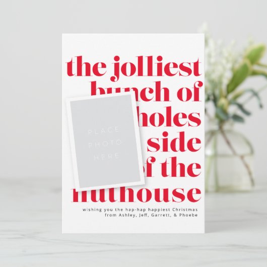 ジョリーストバンチホリデートラディションポートレート写真 招待状 (スタンド正面)