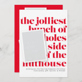 ジョリーストバンチホリデートラディションポートレート写真 招待状 (正面/裏面)