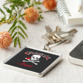 ジョリーパーソナライズされたロジャー(バラ)キーチェーン キーホルダー (側面)