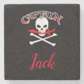 ジョリーパーソナライズされた・ロジャー ストーンコースター (正面)