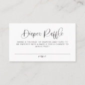 ジョリーボホモダンおむつラッフルベビーシャワーゲーム プレイスカード (正面)