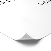 ジョリーボモダンーホワンハートファースト誕生日へようこそ ポスター (角)