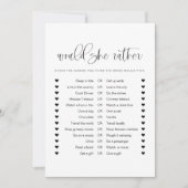 ジョリーミニマルは彼女にむしろブライダルシャワー試合を望んだ 招待状 (正面)