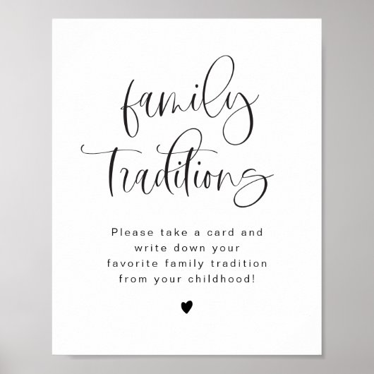 ジョリーミニマルファミリー伝統ベビーシャワーゲーム ポスター (正面)