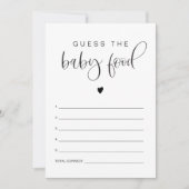 ジョリーモダンボホベビーフードゲームを推測 招待状