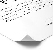 ジョリーモダンミニマリストKippot Kippah結婚's ポスター (角)