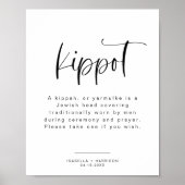 ジョリーモダンミニマリストKippot Kippah結婚's ポスター (正面)