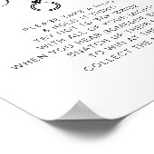 ジョリーモダンミニマルリングや輪ブライダルシャワーゲーム ポスター (角)