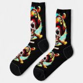 ジョリーモダンロカラフルジャー ソックス (左)