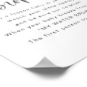 ジョリーモダン私の水は赤ちゃんシャワーのゲームサインを壊した ポスター (角)