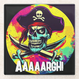 ジョリーモダン・ロジャー ガラスコースター