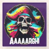 ジョリーモダン・ロジャー ガラスコースター (正面)