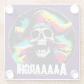 ジョリーモダン・ロジャー ガラスコースター (裏面)