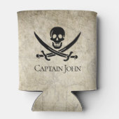 ジョリーロジャーと名前オンヴィンテージ 缶クーラー (裏面)