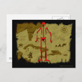 ジョリーロジャーの地図#6 ポストカード (正面/裏面)