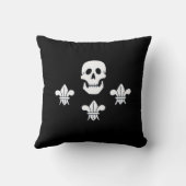 ジョリーロジャースカルとフルーア・ド・リス国旗。 クッション (裏面)