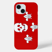 ジョリーロジャースカルとライリー三旗 Case-Mate iPhoneケース (裏面)