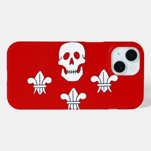 ジョリーロジャースカルとライリー三旗 Case-Mate iPhoneケース (裏面 (横))
