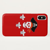 ジョリーロジャースカル、海賊帽、ライリー3種 Case-Mate iPhoneケース (裏面(横))