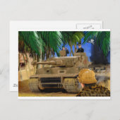 ジョリーロジャータイガー戦車。 ポストカード (正面/裏面)