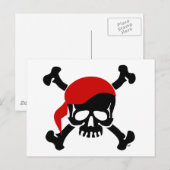 ジョリーロジャーハガキ ポストカード (正面/裏面)