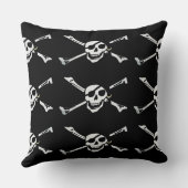 ジョリーロジャーパイレーツスカルパターン装飾用クッション クッション (裏面)