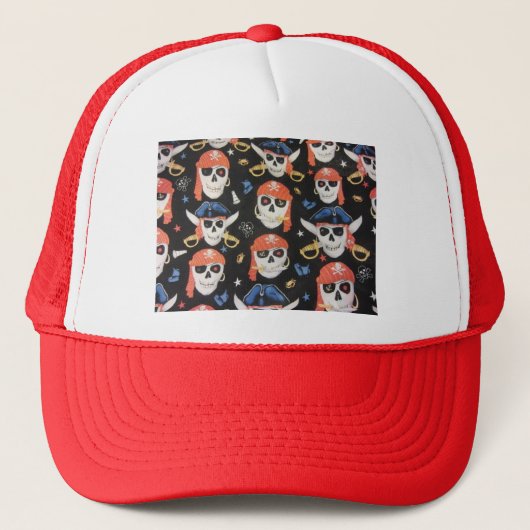 ジョリーロジャーパイレーツスカル キャップ (正面)