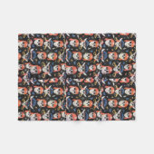 ジョリーロジャーパイレーツスカル フリースブランケット (正面(横))