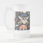 ジョリーロジャーパイレーツスカル フロストグラスビールジョッキ (左)