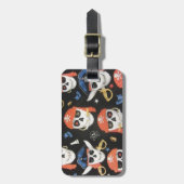 ジョリーロジャーパイレーツスカル ラゲッジタグ (正面縦)