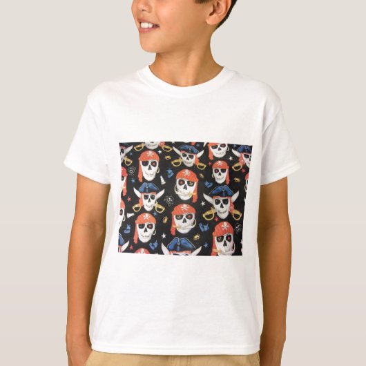ジョリーロジャーパイレーツスカル Tシャツ (正面)