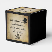 ジョリーロジャーパイレーツ結婚式の引き出物ボックス フェイバーボックス (裏面サイド)