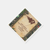 ジョリーロジャーパイレーツ誕生日パーティー スタンダードカクテルナプキン (角)