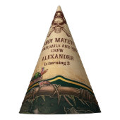 ジョリーロジャーパイレーツ誕生日パーティー パーティーハット (正面)