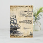 ジョリーロジャーパイレーツ誕生日パーティー 招待状 (スタンド正面)