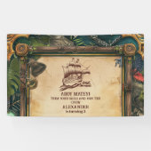 ジョリーロジャーパイレーツ誕生日パーティー 横断幕 (横)