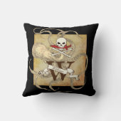 ジョリーロジャーモノグラムイニシャル クッション (裏面)