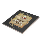 ジョリーロジャーモノグラムイニシャル タイル (側面)