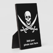 ジョリーロジャー海賊旗 フォトプラーク (側面)