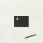 ジョリーロジャー海賊旗 ポストイット (デスク上)