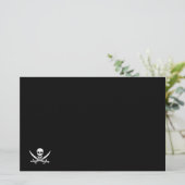 ジョリーロジャー海賊旗 便箋 (スタンド正面)